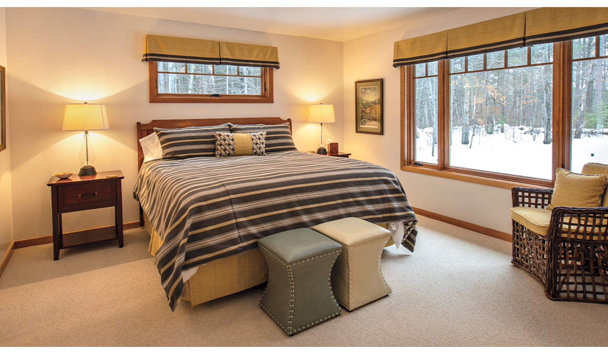 Well-appointed, spacious bedrooms provide a good night's rest.